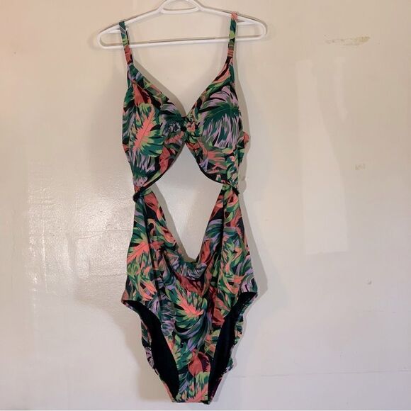 Time and Tru Swimsuit Monokini Jewel Tones Sz 3X 24W-26W NWT Gorgeous - Picture 7 of 8